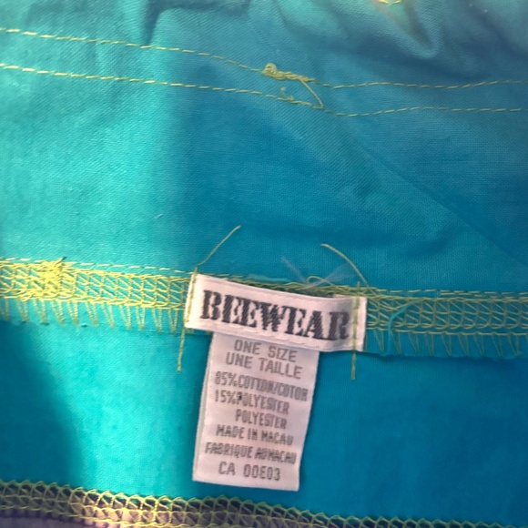 Vintage Beewear Sport neon colours anorak sweatshirt NWT - Picture 3 of 16